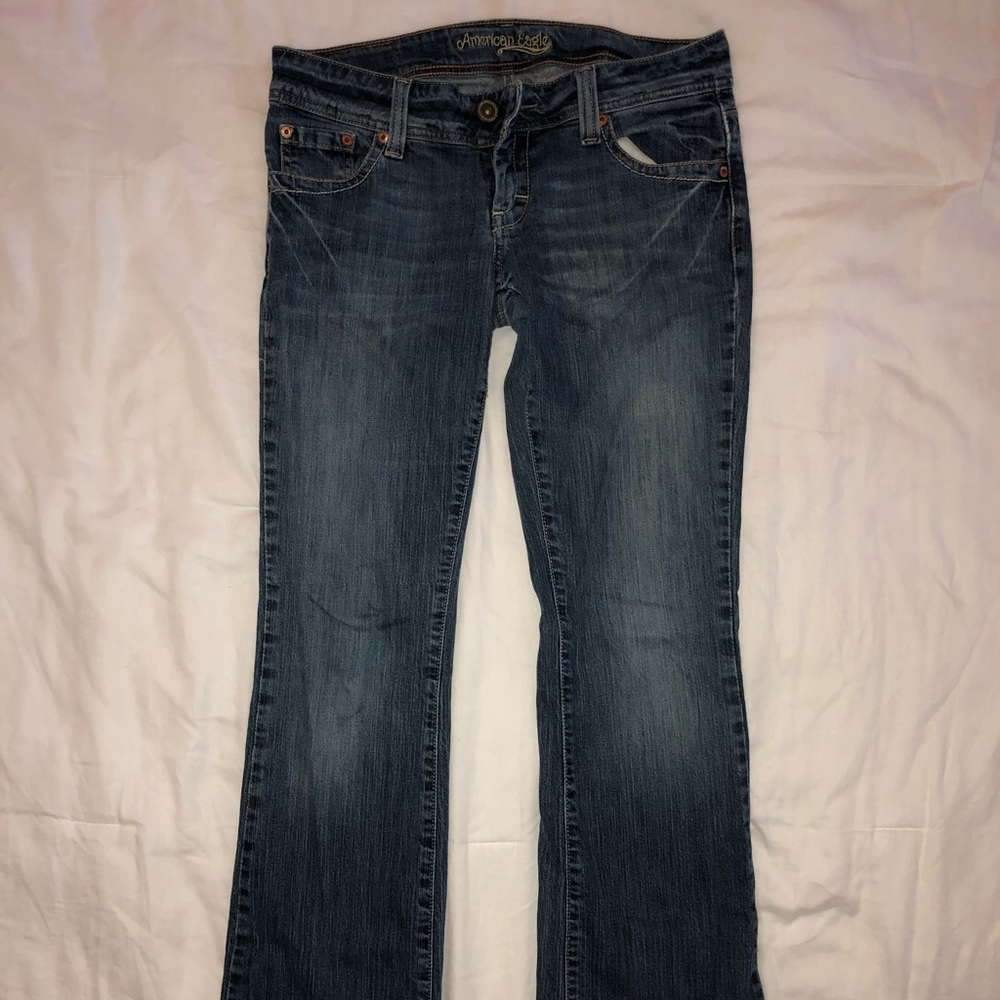 American Eagle Slight Flare Bootcut 8 Long Jeans